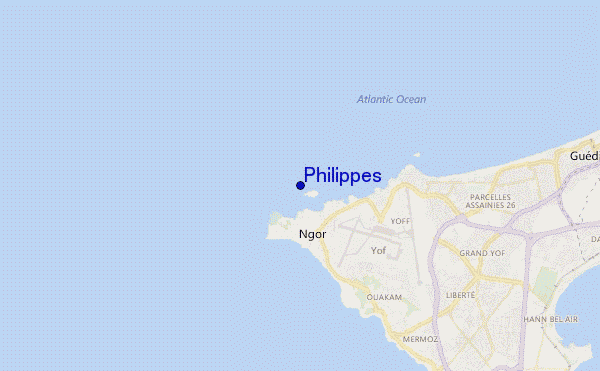 mapa de localização de Philippes