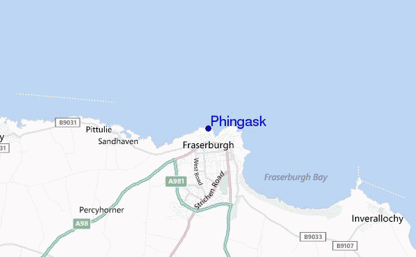 mapa de localização de Phingask