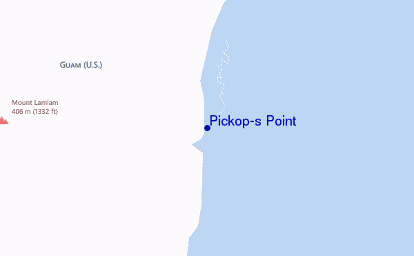 mapa de localização de Pickop's Point
