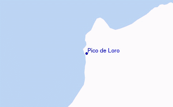 mapa de localização de Pico de Loro