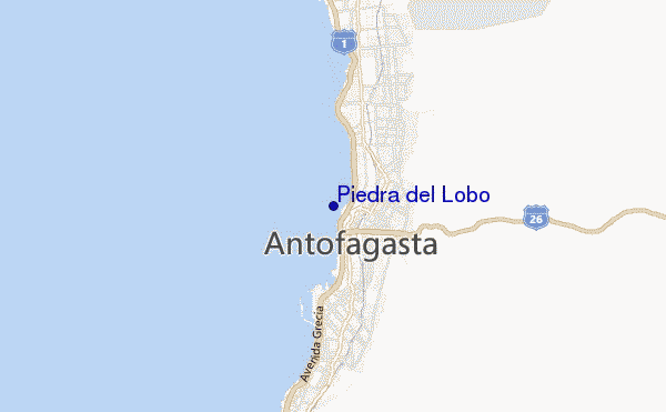 mapa de localização de Piedra del Lobo