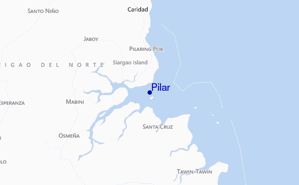 mapa de localização de Pilar