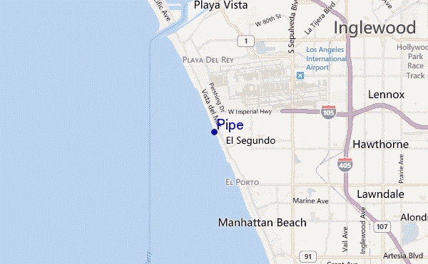 mapa de localização de Pipe