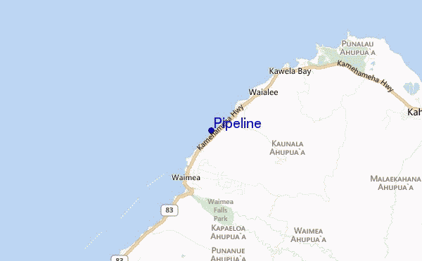 mapa de localização de Pipeline