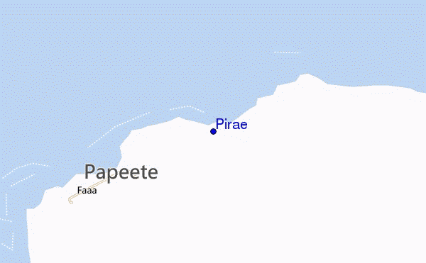 mapa de localização de Pirae