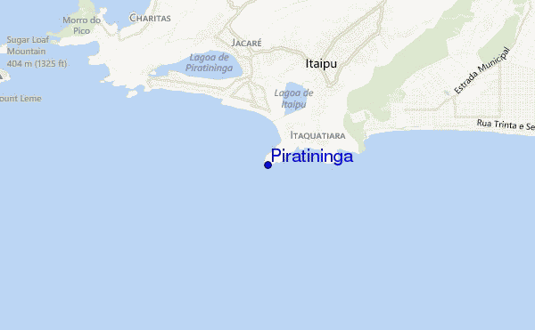 mapa de localização de Piratininga