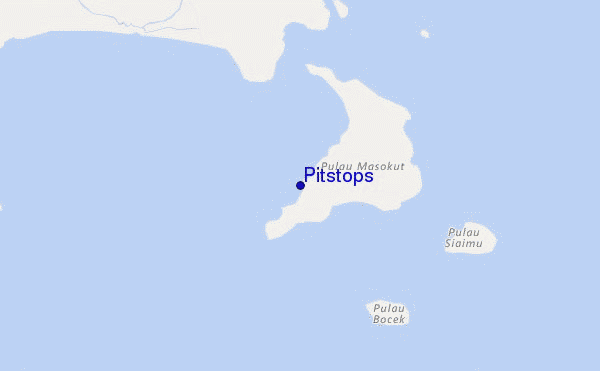 mapa de localização de Pitstops