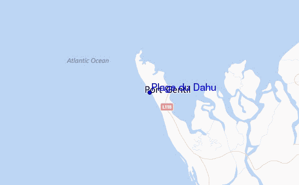 Plage du Dahu Location Map