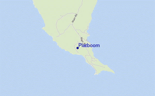 mapa de localização de Platboom