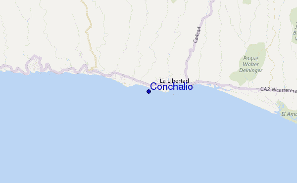 mapa de localização de Conchalio