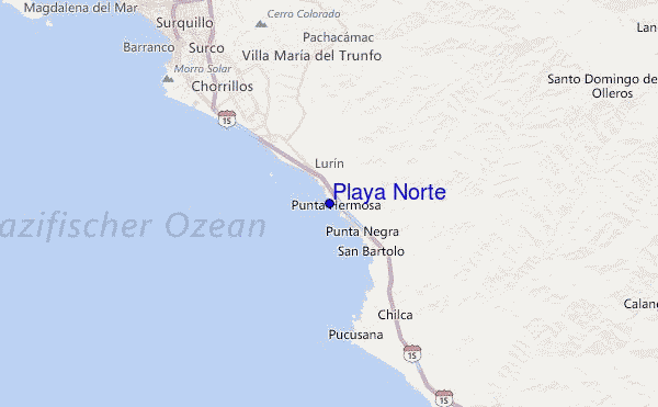 Playa Norte Location Map