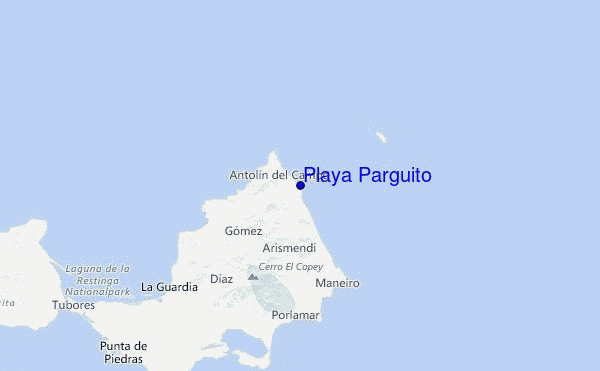 Playa Parguito Location Map