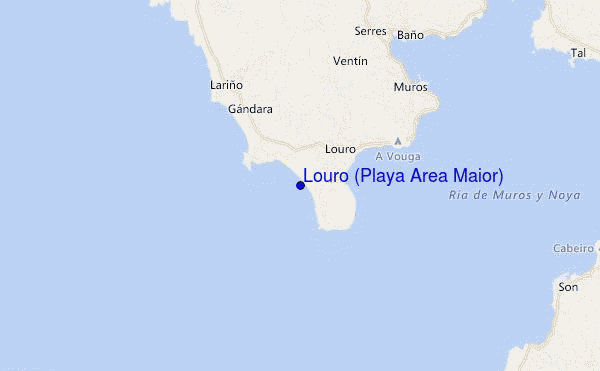 mapa de localização de Louro (Playa Area Maior)