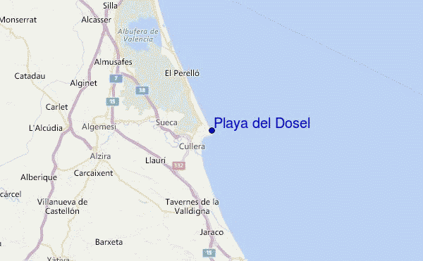 Playa del Dosel Location Map