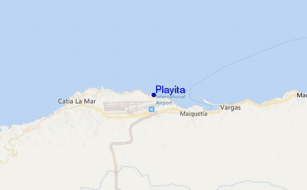 mapa de localização de Playita