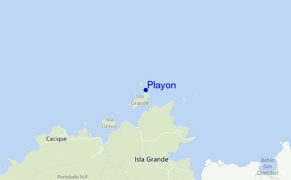 mapa de localização de Playon