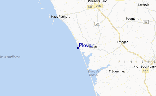 mapa de localização de Plovan