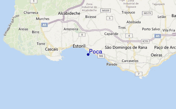 mapa de localização de Poca