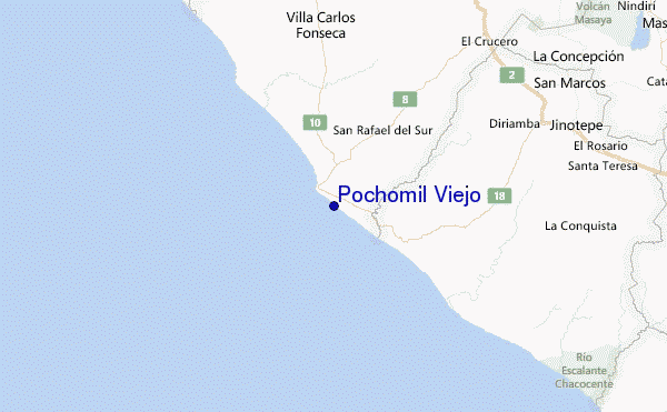 Pochomil Viejo Location Map