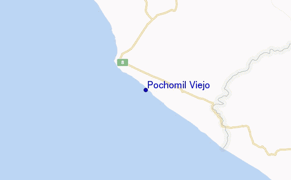 mapa de localização de Pochomil Viejo