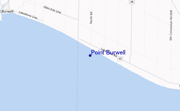 mapa de localização de Point Burwell