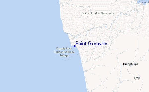 Point Grenville Location Map