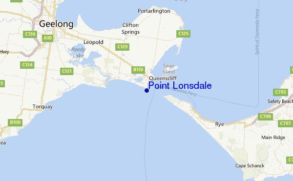 Point Lonsdale Location Map