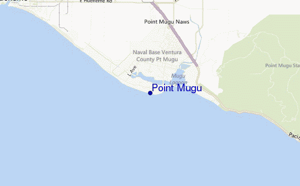 mapa de localização de Point Mugu