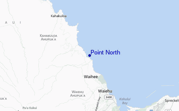 mapa de localização de Point North