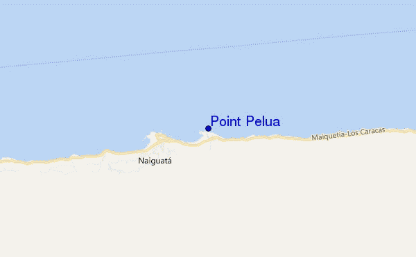 mapa de localização de Point Pelua