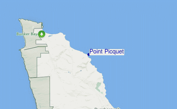 mapa de localização de Point Picquet