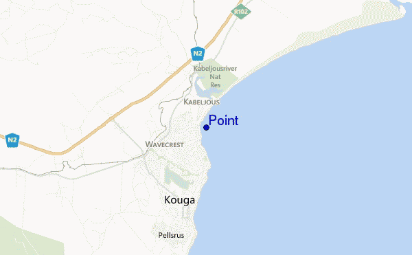 mapa de localização de Point