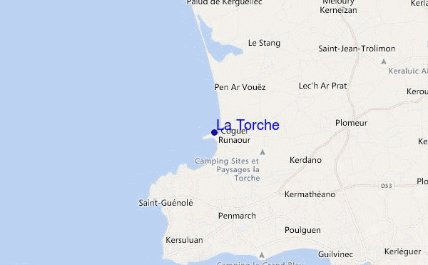mapa de localização de La Torche