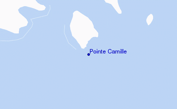 mapa de localização de Pointe Camille