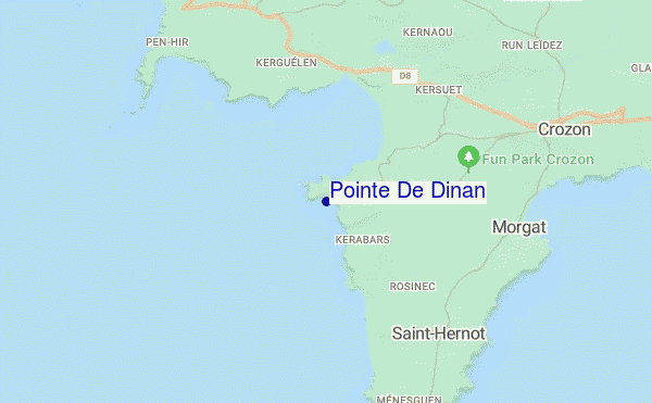 mapa de localização de Pointe De Dinan