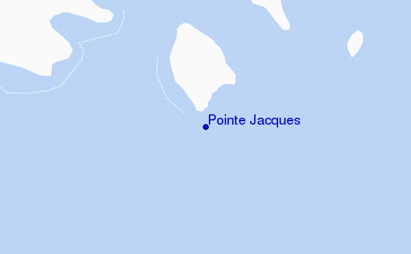 mapa de localização de Pointe Jacques