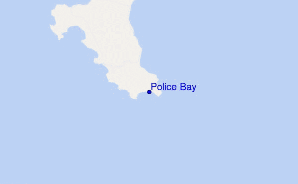 mapa de localização de Police Bay