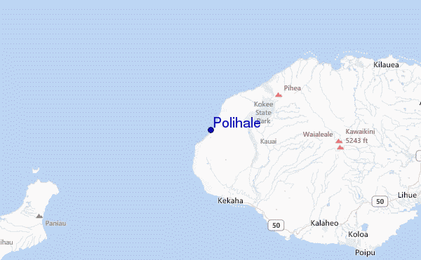 Polihale Location Map