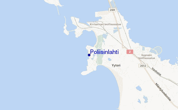 mapa de localização de Poliisinlahti