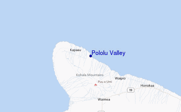 Pololu Valley Location Map