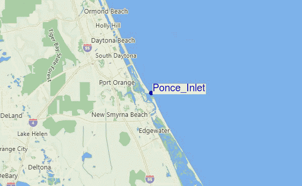 Ponce_Inlet Location Map