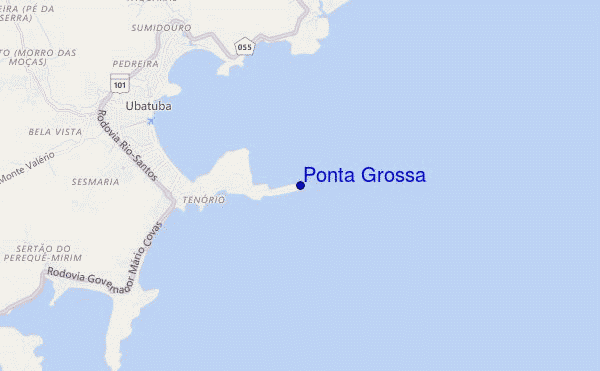 mapa de localização de Ponta Grossa