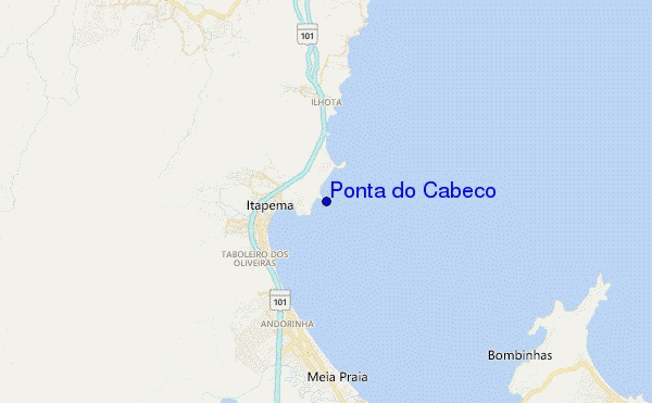 mapa de localização de Ponta do Cabeco