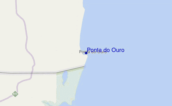 mapa de localização de Ponta do Ouro