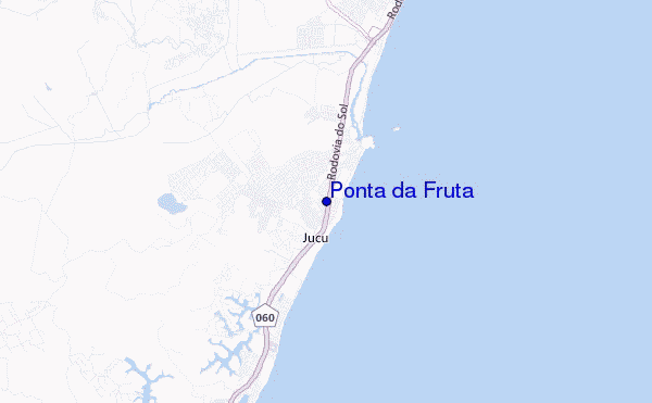 mapa de localização de Ponta da Fruta