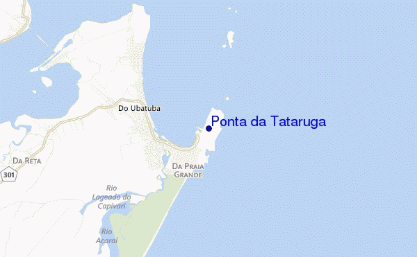 mapa de localização de Ponta da Tataruga