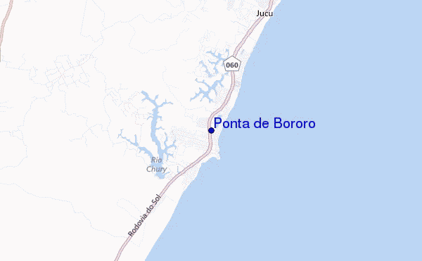 mapa de localização de Ponta de Bororo