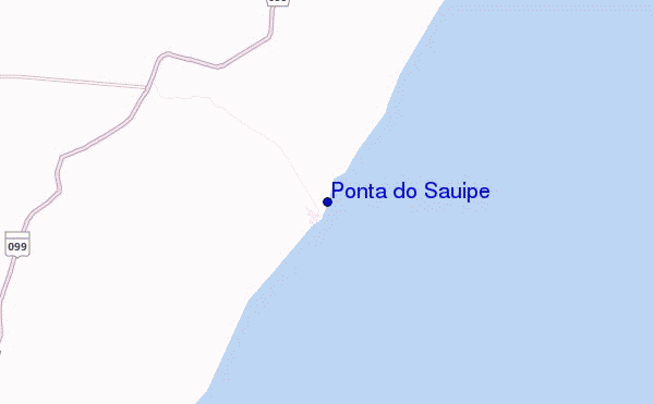 mapa de localização de Ponta do Sauipe