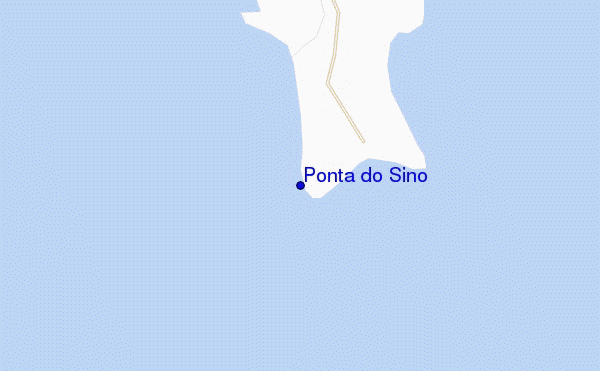 mapa de localização de Ponta do Sino