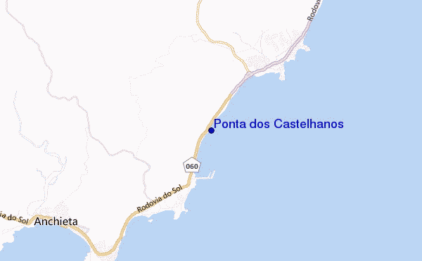 mapa de localização de Ponta dos Castelhanos